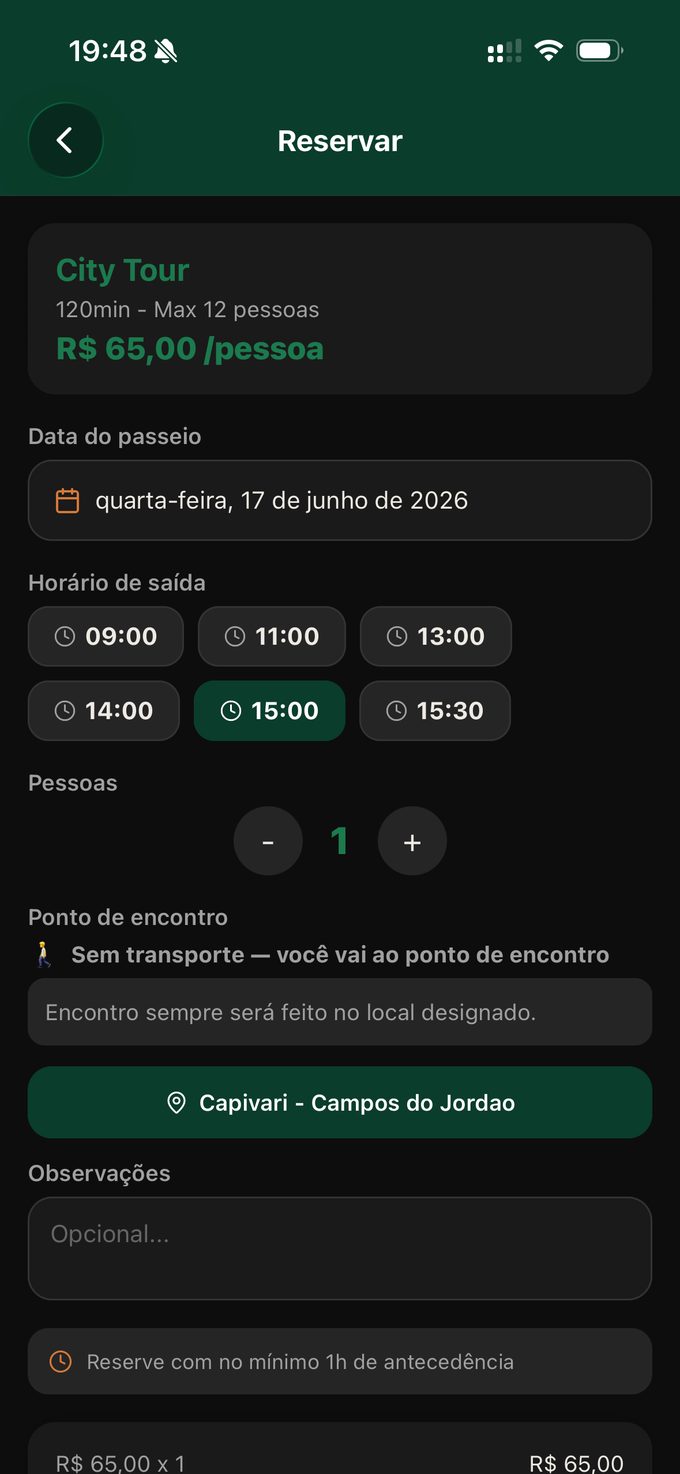Reserva e pagamento